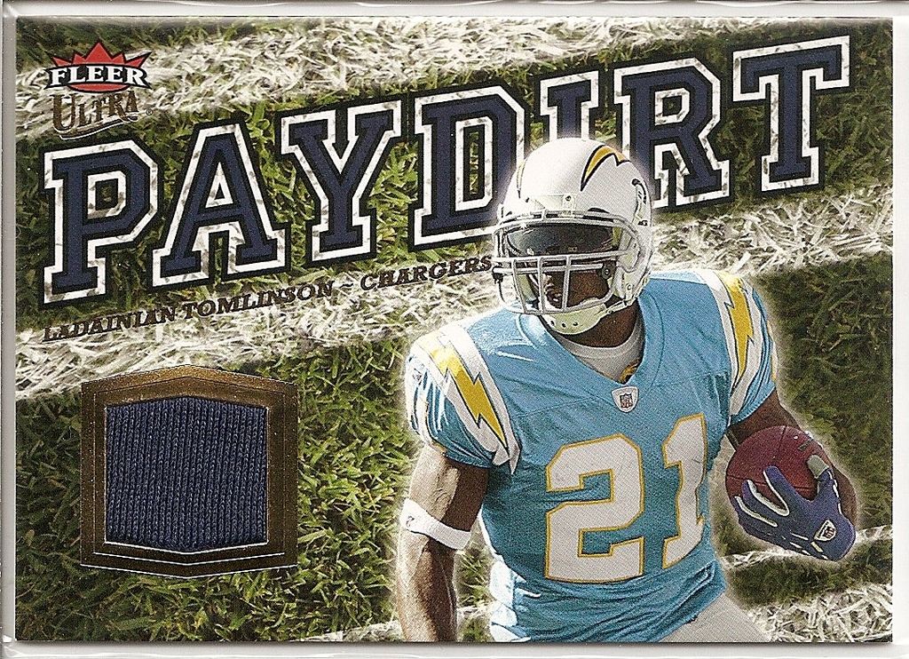 2007 Fleer Ultra Paydirt Jersey LaDainian Tomlinson