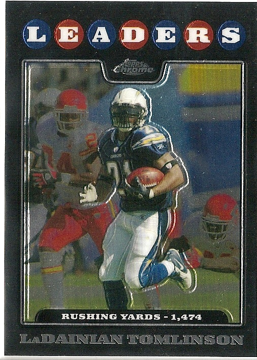 2008 Topps Chrome Rushing Yards